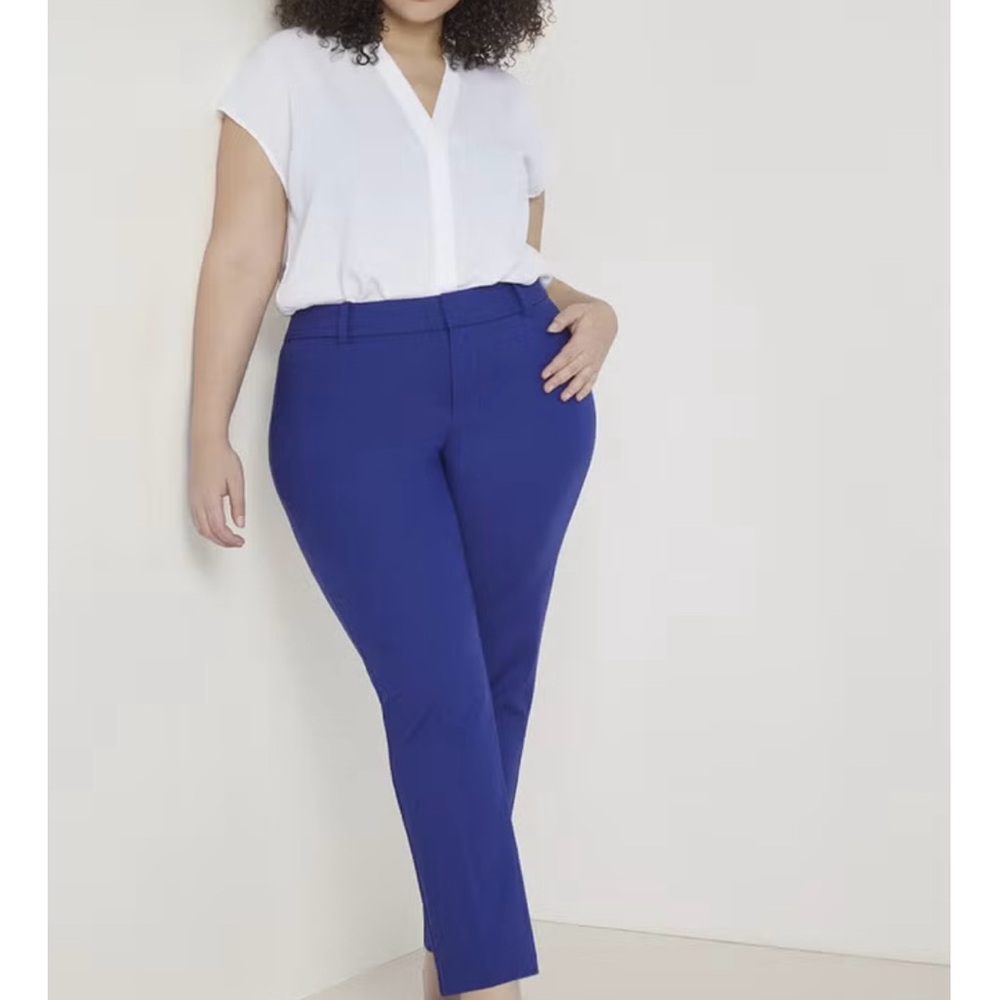 Eloquii Kady Fit Pant, Cobalt, size 14